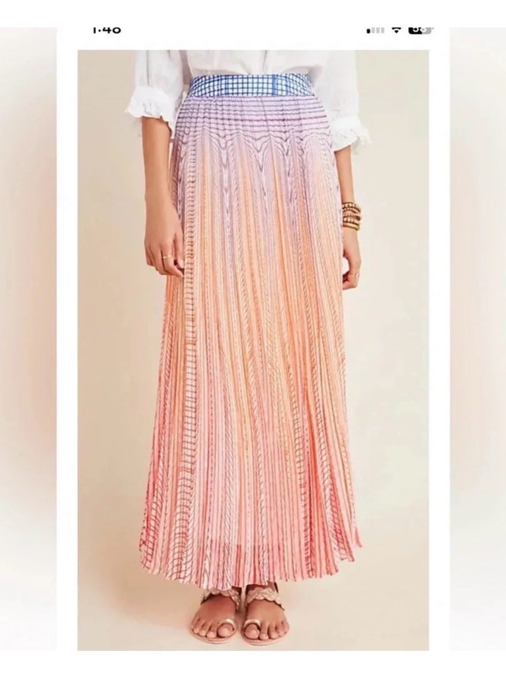 Anthropologie skirt sz 10